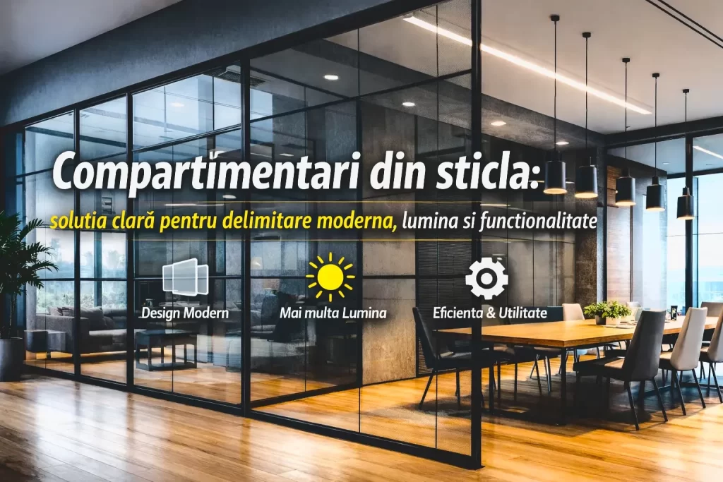 Compartimentari sticla pereti sticla